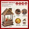 Lighted Christmas Snow Globes Musical Lantern with Timer, Train Water Lanterns Snowing Glittering Battery Operated, Christmas Santa Claus Musical Lighted Christmas Home Décor (House Lantern)